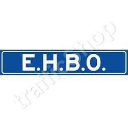 Autobord E.H.B.O. sticker 25x5cm